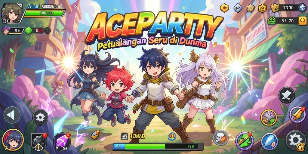 Gameplay seru dengan karakter anime yang menarik.
