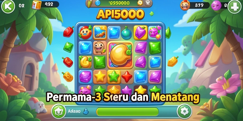 Tampilan gameplay API5000 yang menyenangkan dan penuh warna.
