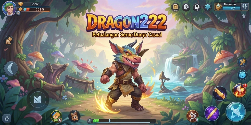 Tampilan menarik dari gameplay Casual DRAGON222.