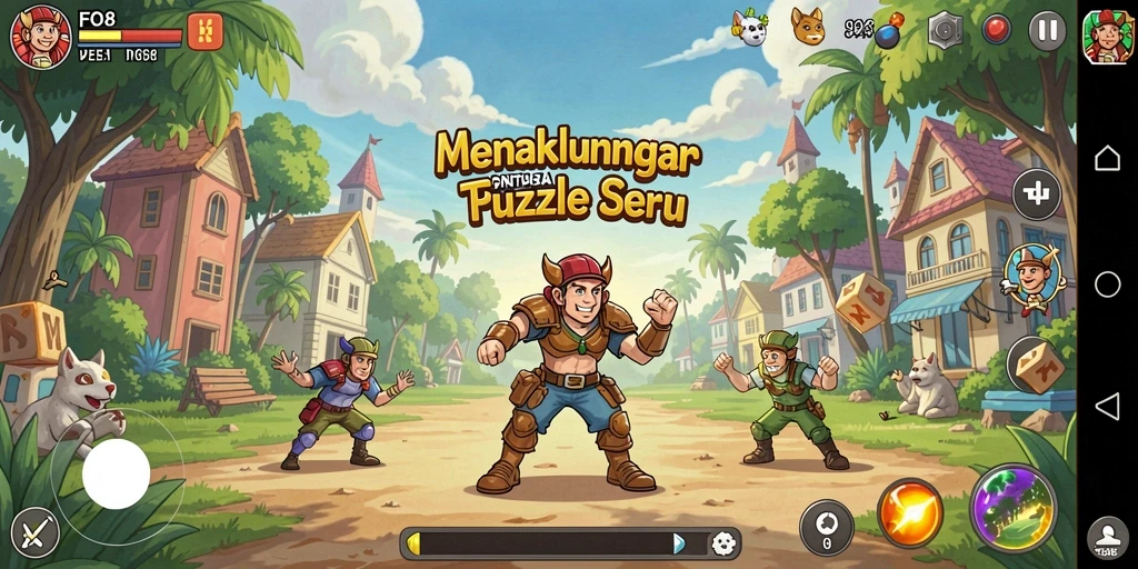 Tangkapan layar dari gameplay FO8 yang menampilkan tantangan puzzle.