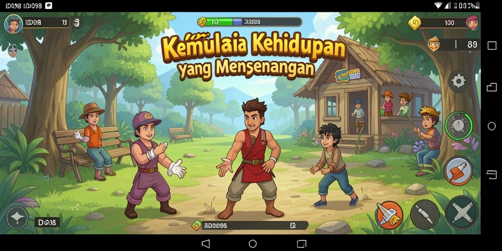Tampilan gameplay ID098 dengan fitur simulasi yang menarik.
