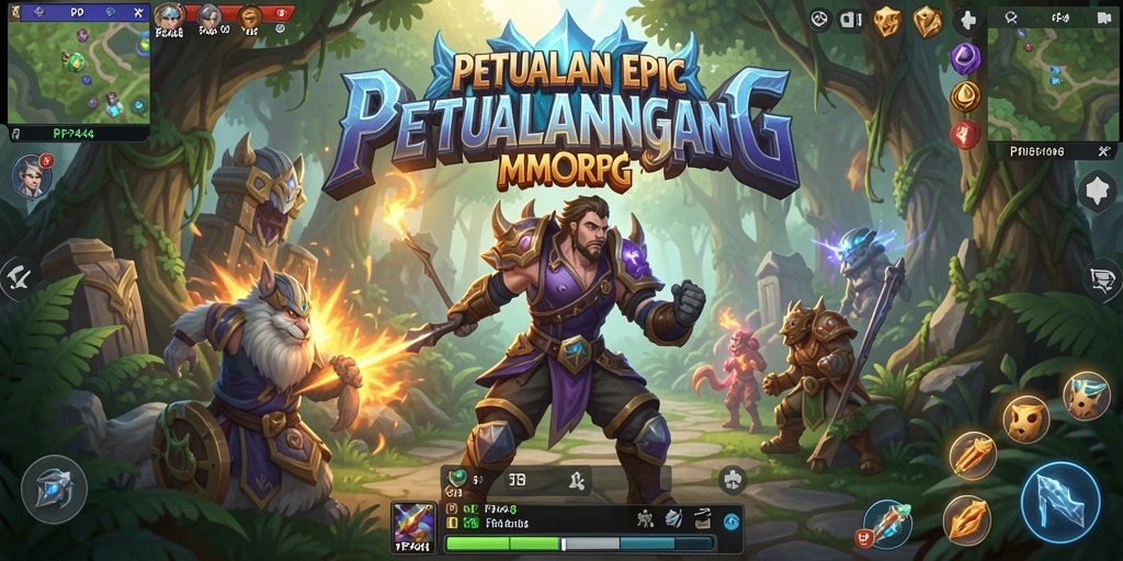 Gameplay seru di dunia luas <strong>PP444</strong> dengan karakter unik.