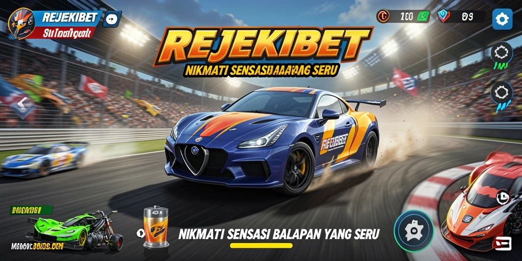 Tangkapan layar dari gameplay Racing yang menakjubkan di REJEKIBET.