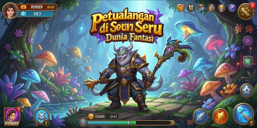 Screenshot gameplay RI889 menampilkan aksi petualangan yang menegangkan.
