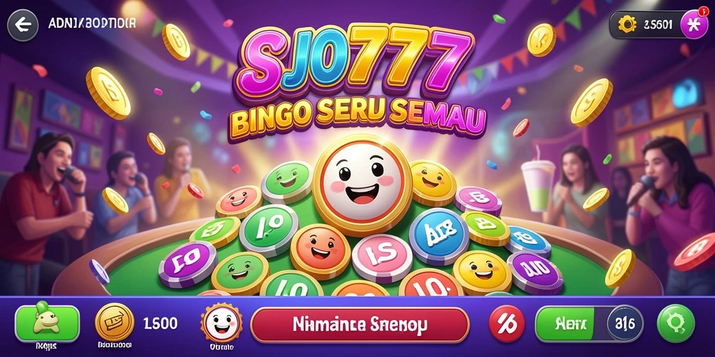 Tampilan gameplay Bingo yang menarik dan interaktif.