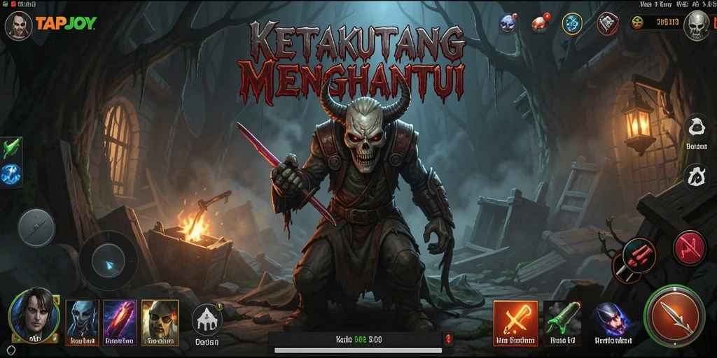 Screenshot TAPJOY yang menunjukkan momen menegangkan dalam gameplay.