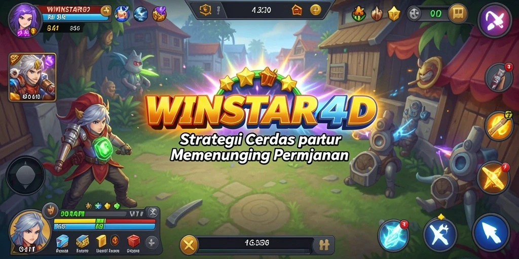 Tampilan menakjubkan dari gameplay strategi di WINSTAR4D.